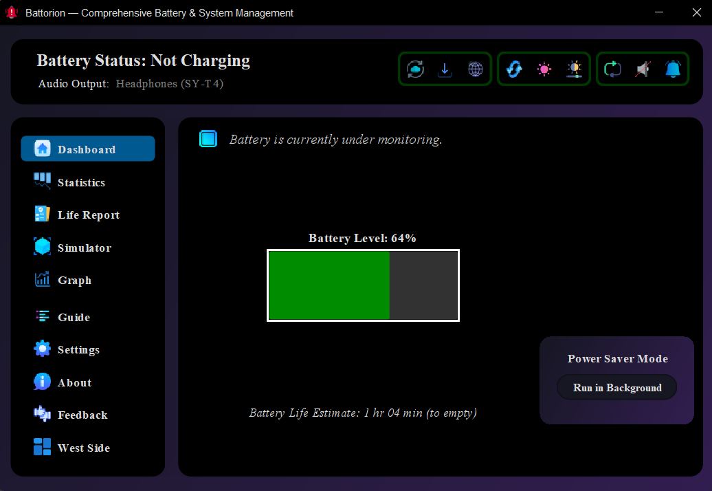 Battorion dashboard