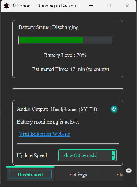 Tray Controls & Notifications